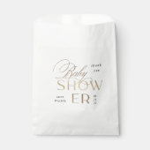 modern script elegant baby shower bedankzakje (Voorkant)