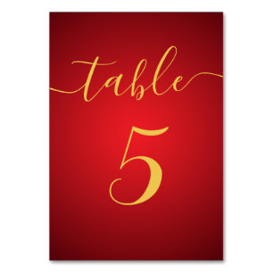 Modern Script Elegant Red Theme Wedding Kaart