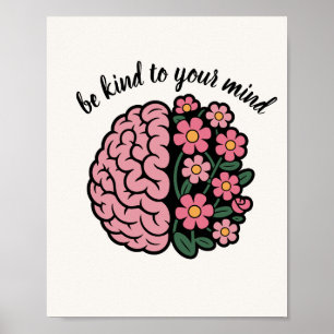 Modern Script Elegante Wandposter wees vriendeli Poster