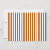 Modern Script en Stripe Stationery Bedankkaart (Achterkant)