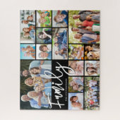 Modern Script FAMILY 16 Fotocollage Uw Kleur Legpuzzel (Verticaal)