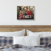 Modern Script Family Custom Photo Name  Canvas Afdruk (Insitu (Slaapkamer))