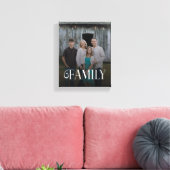 Modern Script Family Custom Photo Name  Canvas Afdruk (Insitu (Woonkamer))