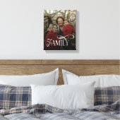 Modern Script Family Custom Photo Name  Canvas Afdruk (Insitu (Slaapkamer))