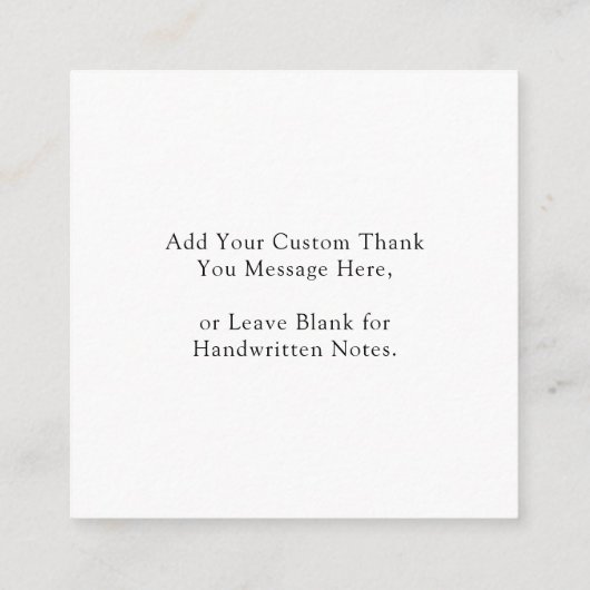 Modern Script Foto bruiloft budget Dank u kaart (Achterkant)