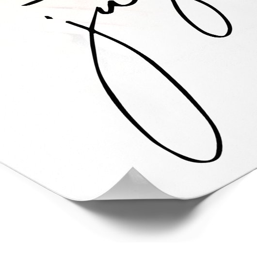 Modern Script Foto Bruiloft Welkom Bord Poster