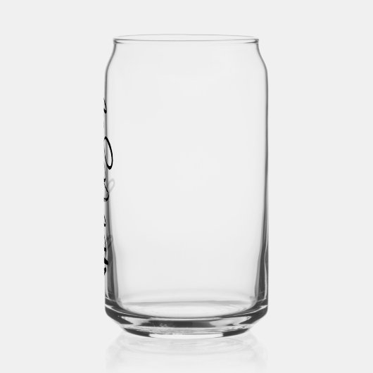 Modern Script gepersonaliseerd bruidsmeisje gesche Blikvorm Glas (Links)