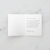 Modern Script gepersonaliseerd fotobericht gevouwe Bedankkaart (Binnen)