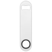 Modern script gepersonaliseerde bruidsmeisje speed flessenopener (Achterkant)