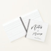 Modern Script Gepersonaliseerde Notities & Musings Notitieboek (Binnen)