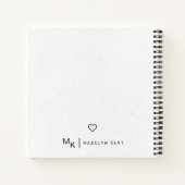 Modern Script Gepersonaliseerde Notities & Musings Notitieboek (Achterkant)