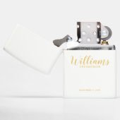 Modern Script Gold Personalized Groomsman (Geopend)