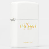 Modern Script Gold Personalized Groomsman (Rechts)