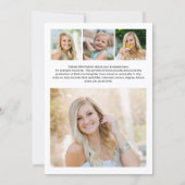 Modern Script Graduate 5 Photo Graduation Kaart (Achterkant)