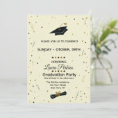 Modern Script Graduate Invitation (Debout devant)