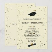 Modern Script Graduate Invitation (Devant / Derrière)