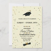 Modern Script Graduate Invitation Kaart (Voorkant)