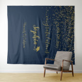 Modern Script Graduation Party Achtergrond | Afstu Wandkleed (In Situ (horizontaal))