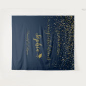 Modern Script Graduation Party Achtergrond | Afstu Wandkleed (Voorkant (horizontaal))