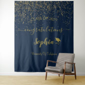 Modern Script Graduation Party Achtergrond | Afstu Wandkleed (In situ)