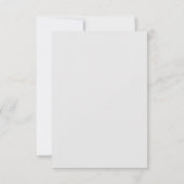 Modern Script Grijs Bruiloft RSVP Kaartje (Achterkant)