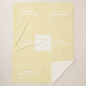 Modern Script Happy Mother’s Day Gift for Her  Sherpa Deken (Voorkant)