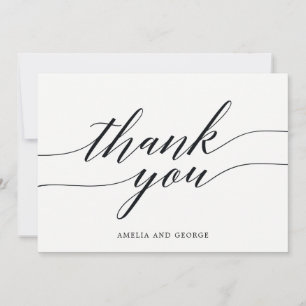 Modern script - Hartelijk dank - kaart