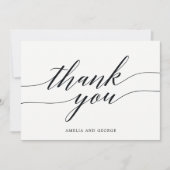 Modern script - Hartelijk dank - kaart (Voorkant)