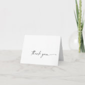 Modern script - Hartelijk dank - kaart (Voorkant)
