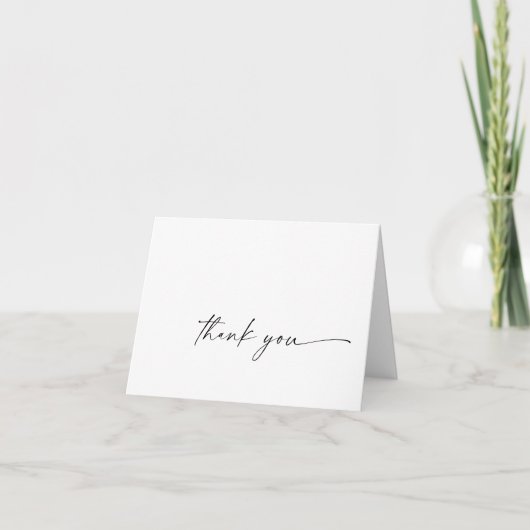 Modern script - Hartelijk dank - kaart (Voorkant)