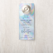 Modern Script Holografische Wedding Party (Op knop)