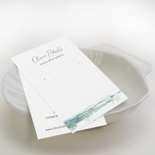 Modern Script Hoop Oorbellen Display Kaart