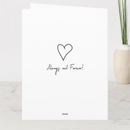 Modern Script Hot Pink Valentijn Custom Photo Kaart (Achterkant)