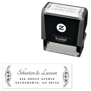 Modern Script Huwelijk Zelfinktende Stempel