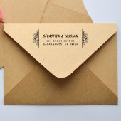 Modern Script Huwelijk Zelfinktende Stempel