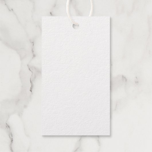 Modern Script Huwelijksemmer Lijst Goud Cadeaulabels (Achterkant)