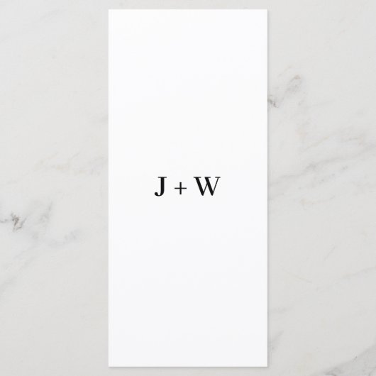 Modern Script Ik bespioneer trouwspel Receptie Fot Menu (Achterkant)