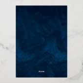 Modern Script Light String Housewarming Party Goud Folie Uitnodiging (Achterkant)