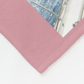 Modern Script LOVE Hart Fotocollage Roos Namen Fleece Deken (Hoek)