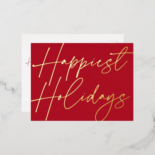 Modern script maakt Feestdagen Business Gold (Voorkant / Achterkant)