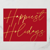 Modern script maakt Feestdagen Business Gold (Voorkant)