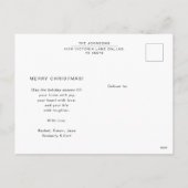 Modern Script Merry Christmas Arch Lijst Foto Feestdagenkaart (Achterkant)