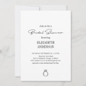 Modern script met ringvormig Vrijgezellenfeest Kaart (Voorkant)