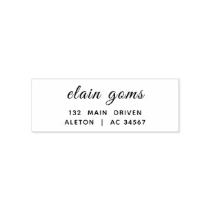 Modern script Minimaal elegante retouradres Zelfinktende Stempel
