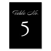 Modern Script Minimalist Black Wedding Kaart (Voorkant)