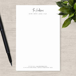 Modern Script minimalistische gepersonaliseerde fa Post-it® Notes