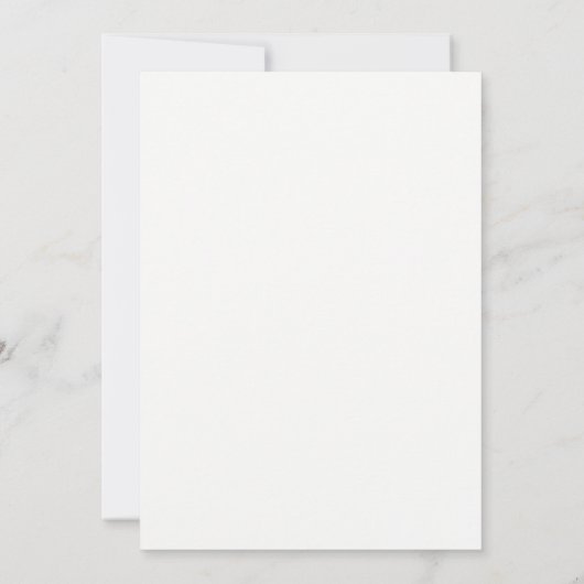 Modern script | Minimalistische zwart-wit bruiloft Kaart (Achterkant)