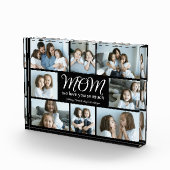 Modern Script Mom We Love You Photo Collage Block Fotoblokken (Rechts)