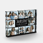 Modern Script Mom We Love You Photo Collage Block Fotoblokken (Links)