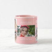 Modern Script Multi Photo Afstuderen Afstuderen Mok (Midden)